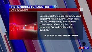 Vista Elementary School fire in Las Cruces [upl. by Mcfarland642]