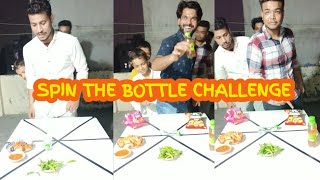 Bottle Spin Challenge For Food 😂 [upl. by Sille]