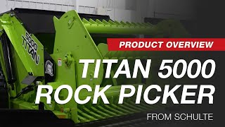 Schulte Titan 5000 Rock Picker  Product Overview  Flaman Agriculture [upl. by Olraced]