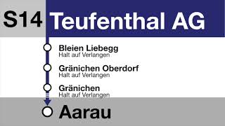 AVA Ansagen • S14 Menziken – Teufenthal – Aarau SAPHIR [upl. by Patten]