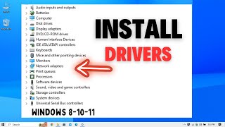 Download and Install Drivers on Windows 10 11 [upl. by Ahsiki]