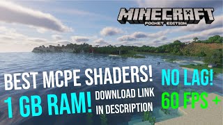 BEST MCPE SHADERS 1GB RAM UPDATED 116  DOWNLOAD LINK IN DESCRIPTION [upl. by Viola]