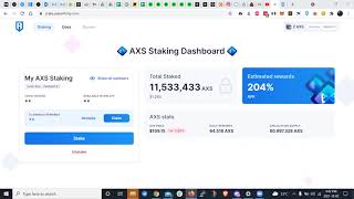 TUTORIAL STAKING AXS  BINANCE A RONIN [upl. by Odlonyer]