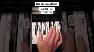 Non si nomina Bruno Right hand piano tutorial [upl. by Ahsirhcal]