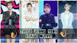 TWICE JEONGYEON PRETTY STAGE OUTFITS [upl. by Elyod556]