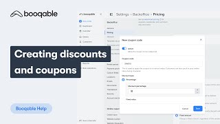 Creating discounts with coupon codes in Booqable [upl. by Nalyt]