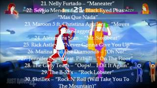 Just Dance 4 Song List Complete [upl. by Catima]