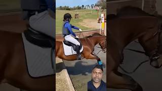 Amazing horse riding 🤣 horse equestrian horseriding jumping shorts [upl. by Killam26]