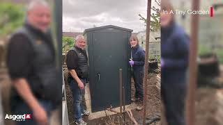 In A Tiny Garden  Sentry Allotment Shed Build [upl. by Eeleimaj470]