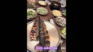 Korean banchan and grilled fish [upl. by Kcirrej]