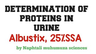 proteinuria determination methods [upl. by Raymund32]