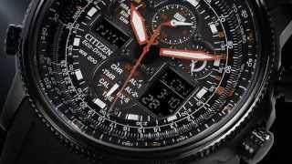 Citizen Navihawk AT Chronograph Rubber Strap Watch JY803504E [upl. by Teerpnam164]