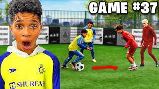 KID RONALDO IS AMAZING 2v2 vs PRO FOOTBALLERS [upl. by Eiramanig801]