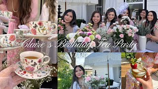 claires birthday tea party vlog [upl. by Crescen441]