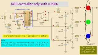 RGB LED controller only 4060 [upl. by Chinua]