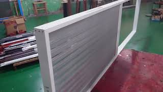 White aluminum fixed louver with mosquito net [upl. by Grannia]