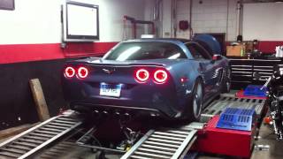 Z06 Carbon w BampB Headers Akrapovic Exhaust [upl. by Arekat]