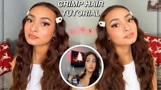 EASY CRIMPED HAIR TUTORIAL 1015 MINUTES [upl. by Whatley]