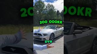 Dyr vs billig bil🚗 video humor challange bil mustang saab [upl. by Akemak249]