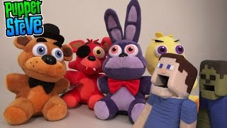 Five Nights at Freddys FNAF Plushies Series 1 Funko Minecraft Plush Unboxing Review [upl. by Pokorny]