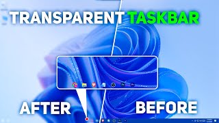 How To Make Taskbar Transparent in windows 10 Fast amp Easy Tutorial [upl. by Ogden764]