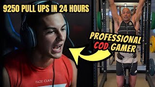 Professional Gamer Beats Goggins PullUp Record [upl. by Eetak918]