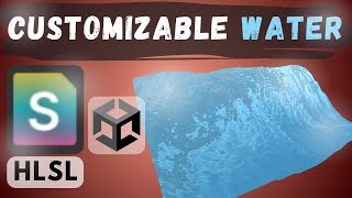 Unity 3D Water Shader  HLSL Tutorial [upl. by Siramed280]