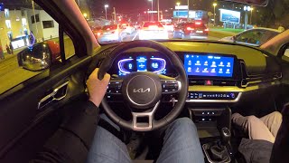 New KIA Sportage 2022  NIGHT POV test drive 150 HP petrol 6speed manual [upl. by Yruy]