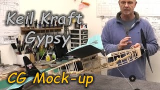 Keil Kraft Gypsy Build Series  Pt 14 Mocking up to get the CG  1949 Design by Bill Dean [upl. by Riesman]