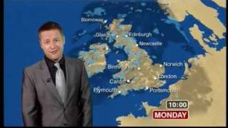 BBC News  Tomasz Schafernaker sings quotManic Mondayquot 170509 [upl. by Naahs]