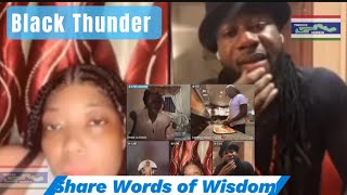 BLACK THUNDER On Hit Song With OBOY  Words Of Wisdom 🤔🇬🇲❤️👏 [upl. by Maer327]