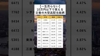 【一生売らない】新NISAで買いたい10万円以下で買える定番の大型高配当銘柄 [upl. by Esmeralda]