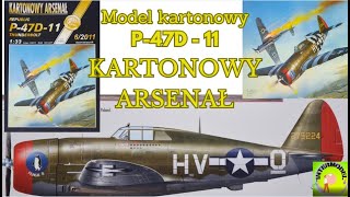 P47D11 THUNDERBOLT Kartonowy Arsenał [upl. by Akinal]