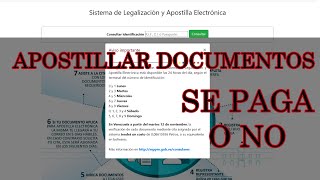 Apostillar en Venezuela se paga o no [upl. by Standing]