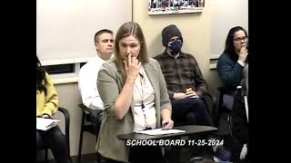 Fergus Falls MN School Board Meeting 11252024 [upl. by Eelyk]