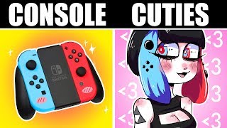 IF CONSOLES WERE CUTE GIRLS Nintendo Switch Xbox One PS4 [upl. by Norra]