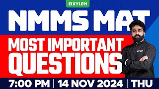 NMMS MAT  Most Important Questions  Xylem Class 8 [upl. by Zurn957]