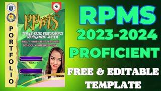 RPMS PORTFOLIO SY 20232024  OBJECTIVES 115 WITH FREE DOWNLOADABLE TEMPLATE FOR TEACHER IIII [upl. by Wye]