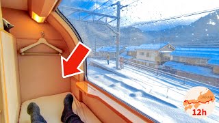 Cheapest Private Room on Japans Overnight Sleeper Train 😴 12 Hour Trip from Tokyo 寝台特急サンライズ出雲 vlog [upl. by Initof]