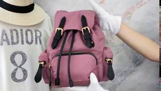 Burberry The Small Rucksack In Technical Nylon And LeatherCharline Boutique歐洲名牌精品代購 [upl. by Michele]