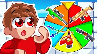 Sobrevive a la RULETA DE ARMAS en Roblox Rivals [upl. by Nonnah]