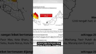 MetMalaysia keluar amaran hujan berterusan tahap bahaya di Kelantan dan Terengganu [upl. by Margarita]