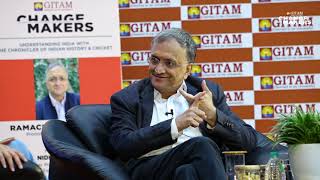 GITAM Changemakers Series  Ramachandra Guha Prominent Historian and Author [upl. by Ykcul124]