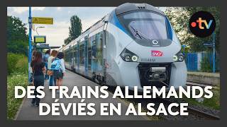 La déviation de trains de fret allemands vers lAlsace suscite la colère des usagers [upl. by Annaierb]