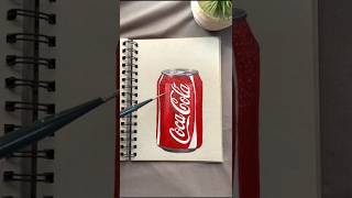 Coca cola🥤 and ☕cofee Painting 💕 art shortsvideo shorts ytshorts youtubeshorts [upl. by Nomzaj]