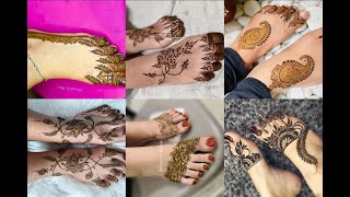 Beautiful foot mehndi design🦶🏻🦶🏻 Fabolous mehndi ideas for foot [upl. by Avihs]