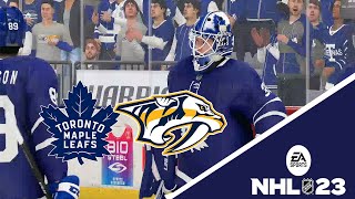 🏒 Nashville Predators vs Toronto Maple Leafs 🏒  🏆 🇺🇸 NHL 1112023 🎮 NHL 23 [upl. by Jezabel61]