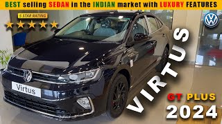 New updated 2024 Volkwagen VIRTUS ❤️ The SAFEST amp BEST SELLING sedan of the 🇮🇳Indian market🇮🇳 [upl. by Ahtanamas]