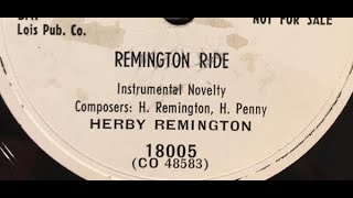 Herby Remington quotRemington Ridequot country steel guitar song by Hank Penny amp Herb Remington 1952 [upl. by Drarehs]