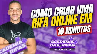 ⏰COMO CRIAR UMA RIFA ONLINE EM MINUTOS [upl. by Hillari]